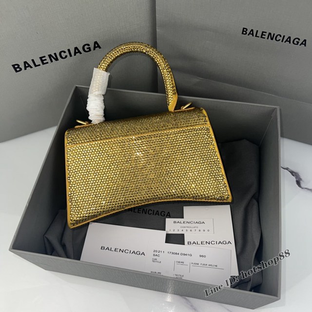 Balenciaga專櫃爆款燙磚重手工小號沙漏包手提包 巴黎世家Hourglass沙漏包 款號：8896 fyj1492